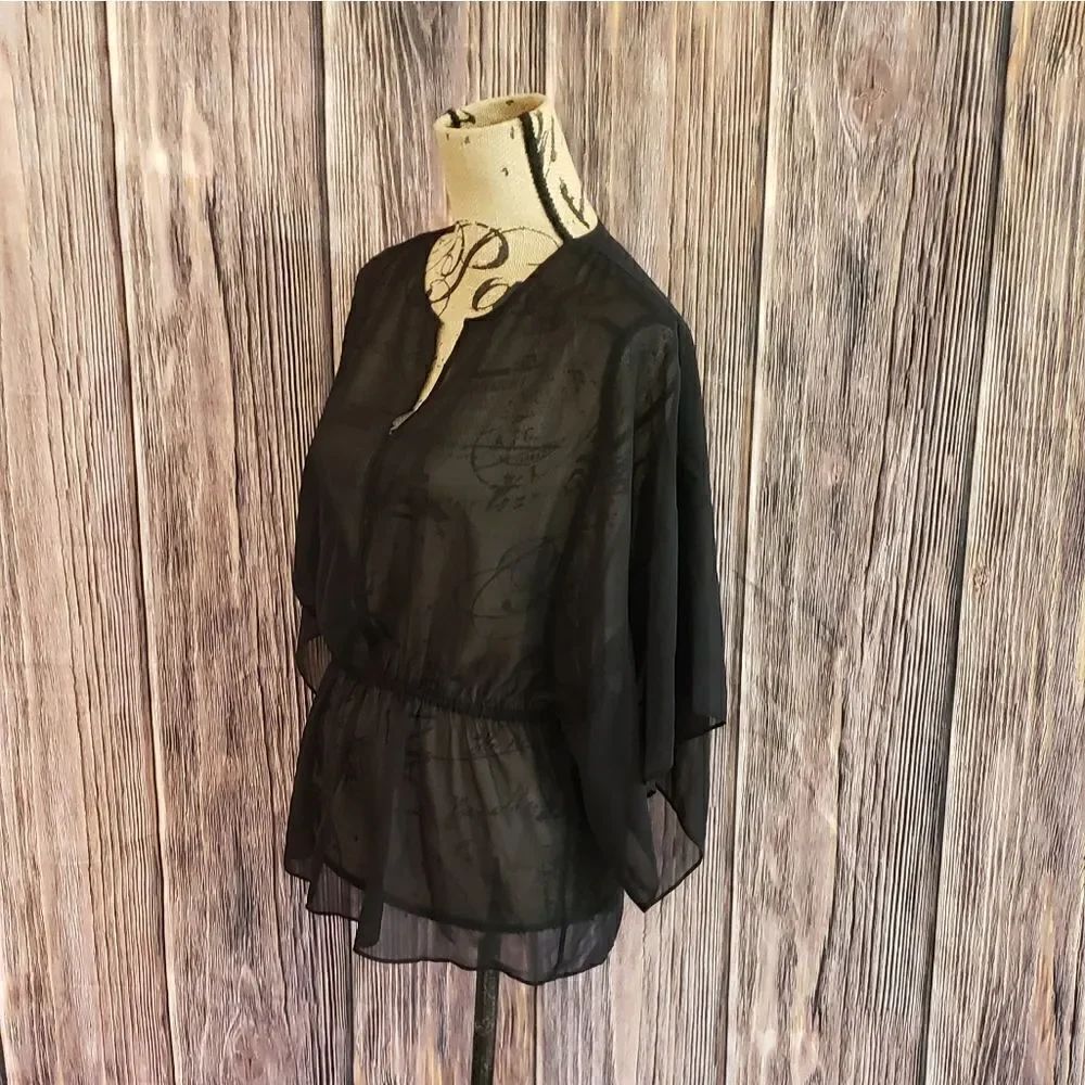 Tory Burch Flowy Sheer Top - Picture 10 of 11